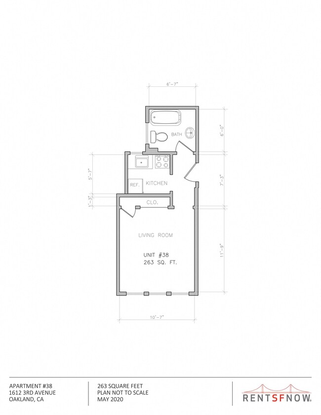 Studio • 1 Bath 1600-15 floor plan